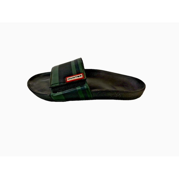 Hunter Garden Stripe Adjustable Slides Black - Picture 3 of 16